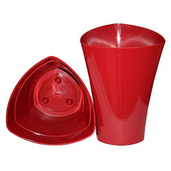 Кашпо Венус 150мм, бордовый (Lamela)