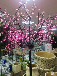 Светящ.дерево Яблоня Цветущая 800диодов, 250см. Розовое 60523Pink