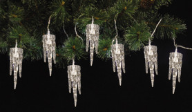 Эл.гирл. 26 диодов, Ледышки-сосульки, режим мигания, Белый TLN1350 White