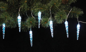 Эл.гирл. Сосульки, 3м. х 15диодов, режим мигания, Голубой TLN211Blue*15