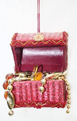 Шкатулка с драгоценностями, красный TLN1018