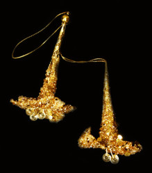 Колокольчики подвесные блестящие TLN1071 Золото