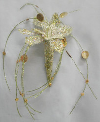 Цветок "Аватар" лесной, серебряно-золотой TLN968