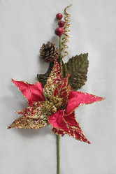 Цветок красно-золотой TLN995