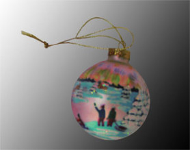 Шар подар. "Северное сияние" красный, 60мм, короб. XGB201-60RED WB-01-BA*RED