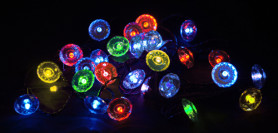 Эл.гирл. 30 диодов, Зеркал.декор, режим мигания, 5 цветов TLN1349 Super Multi