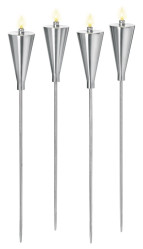 Факел садовый на метал.подставке с цветн.жидк. 150мл. в ассорт.Rainbow Moments