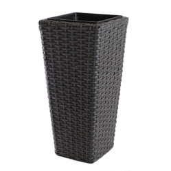 Кашпо Nobilis Marco пластм. Grey квадр. 24xH50см Серый 4606500215997