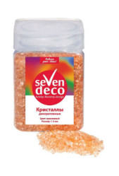 Кристаллы декорат. (стекло), 1-2мм, 300г. Цвет: Оранжевый