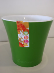 Кашпо АРТЕ 1,2л. Зеленое золото-Белый (Santino)