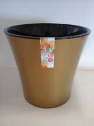 Кашпо АРТЕ 2л. Золотой-Черный (Santino)