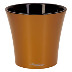 Кашпо АРТЕ 5л. Золотой-Черный (Santino)