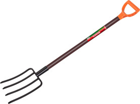 Вилы БЦМ Молодость Моя 4-рогие с деревянным черенком 127см. 0916-Ч