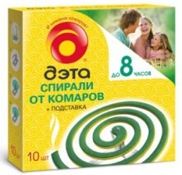 ДЭТА спирали от комаров и летающ.насекомых 10шт./уп.