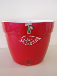 Кашпо АСТИ 6л. Красный-Белый (Santino)