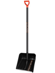 Лопата снеговая FINLAND 410х410х1350мм с дерев. черенком 1243-Ч