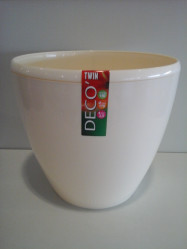 Кашпо DECO TWIN 2,5л. Кремовый (Santino)