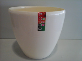 Кашпо DECO TWIN 4л. Кремовый (Santino)