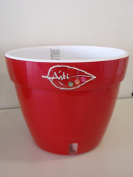 Кашпо АСТИ 2,5л. Красный-Белый (Santino)