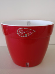 Кашпо АСТИ 4л. Красный-Белый (Santino)