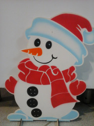 Фигура дерев. Снеговик 42см. P509029