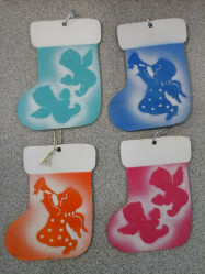 Украшение дерев. Валенок 5шт./уп. НУ01