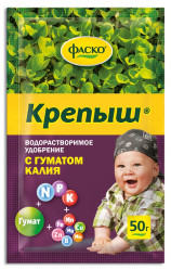 Крепыш с гуматом (подкормка для рассады) (пак.50гр.)