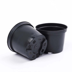 Контейнер кругл. 1,5л. 15х11,7 литой черный (Ам.тр)