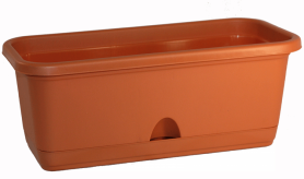 Балконный ящик с поддоном 40см. Терракотовый М3220 (М-пласт.)