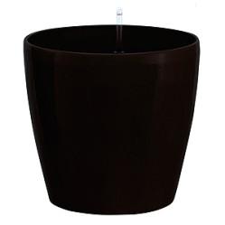 Горшок с автополивом Green Apple круглый 22х22х20,5см. Венге GPR10-05-C