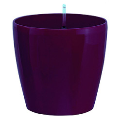 Горшок с автополивом Green Apple круглый 22х22х20,5см. Сливовый GPR10-05-P