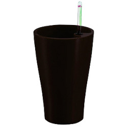 Горшок с автополивом Green Apple круглый 17х17х26,5см. Венге GPR5-12-C