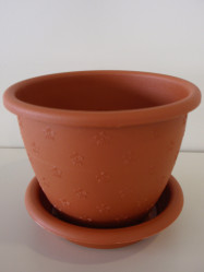 Кашпо Радуга 1 с поддоном терра 0,9л. (ссп)