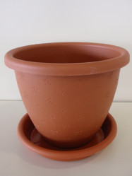 Кашпо Радуга 2 с поддоном терра 1,8л. (ссп)