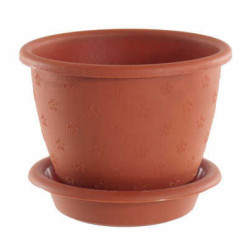 Кашпо Радуга 4 с поддоном терра 4л. (ссп)