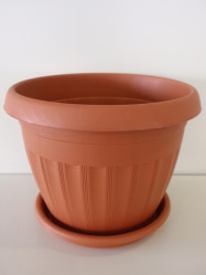 Кашпо Афродита 5 с поддоном терра 4,8л. (ссп)