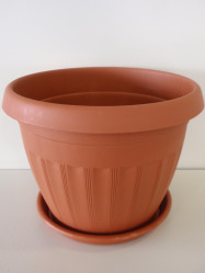 Кашпо Афродита 6 с поддоном терра 8,5л. (ссп)