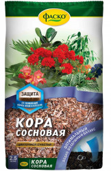 Дренаж, агроперлит, вермикулит, компоненты - Кора сосновая Фаско 2,5л.