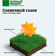 Газон Зеленый Квадрат Солнечный (30гр./уп.)