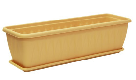 Балконный ящик АЛИЦИЯ 800мм. с поддоном Белая глина М3216 (М-пласт.)