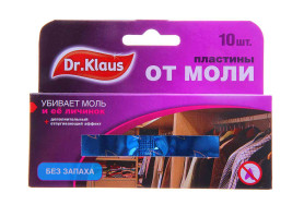 Dr.Klaus Пластины от Моли без запаха 10шт./кор.