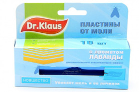 Dr.Klaus Пластины от Моли Лаванда 10шт./кор.