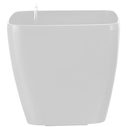 Горшок с автополивом Green Apple квадратный 28х28х26см. Белый GPS10-09-W