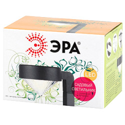 Светильник садовый ЭРА на солн.батарее, пластм., черный, 42см SL-PL42-DMD
