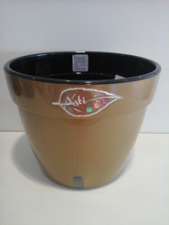 Кашпо АСТИ 2,5л. Золото-Черный (Santino)