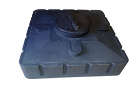 Бак для душа 120 (черный) 950х950х305