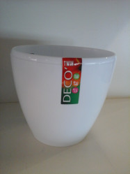 Кашпо DECO TWIN 1,5л. Белый (Santino)