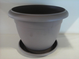 Кашпо с поддоном Терра 9,3л. Шаде (Santino)