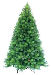 Сосна Валенсия заснеженная с шишками Н=225см (CCFН 421425)