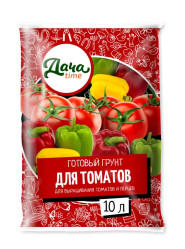 Грунт Дача тайм для Томатов и перцев 10л.